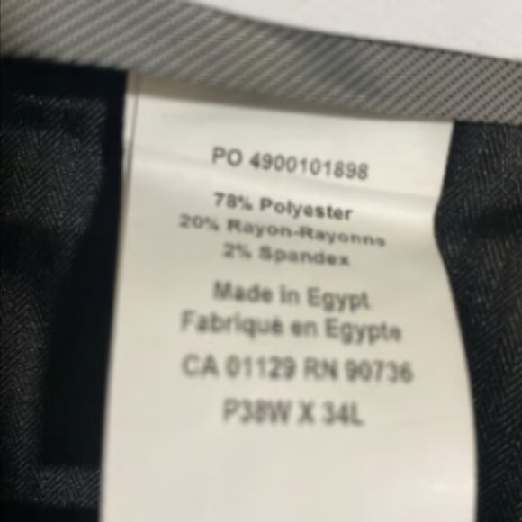 CALVIN KLEIN Men's Dress Pants w Horizontal Stripes Size 38x34 - Picture 8 of 11